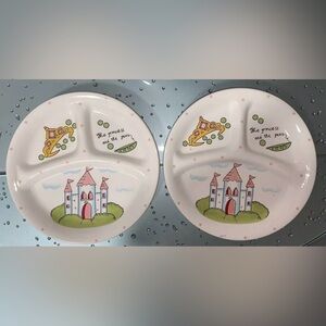 Children's Castle Themed Divided Plates by Anything Joe’s Dishwasher Safe